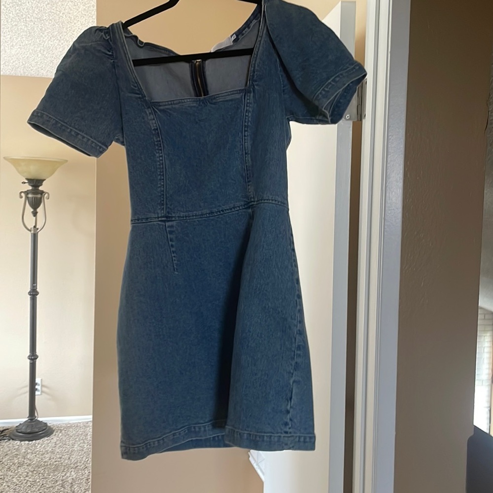 Free people boyish Jean dress size 8